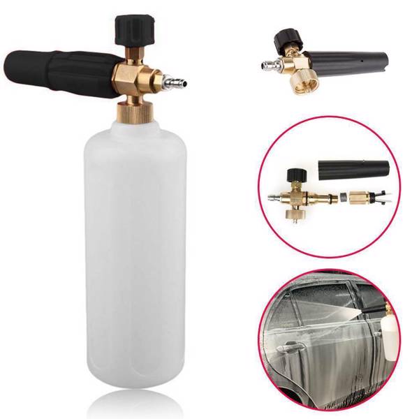 1L Car Washer Snow Foam Lance Soap Bottle Sprayer for High Pressure Gun Jet UK