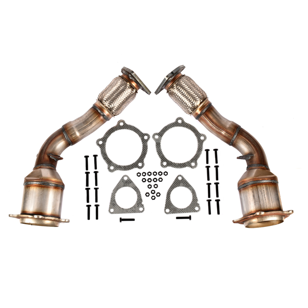 Front Left & Right Catalytic Converters for Porsche Cayenne 9P 4.8L V8 2007-2010