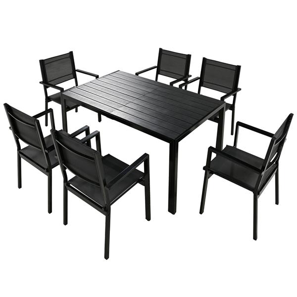 High-quality Steel Outdoor Table and Chair Set, Suitable for Patio, Balcony, Backyard.