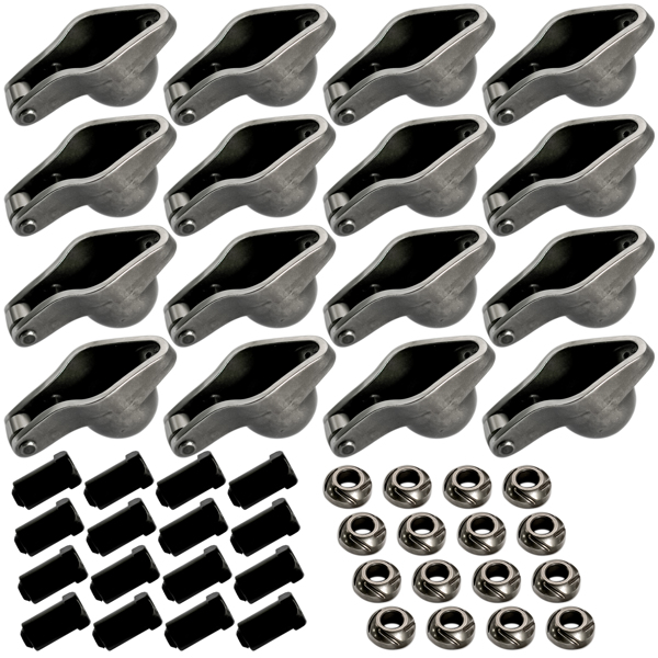 Fits Chevy BBC 454 Engine Roller Tip Rocker Arm Set 1.7 Ratio 7/16'' Stud Steel