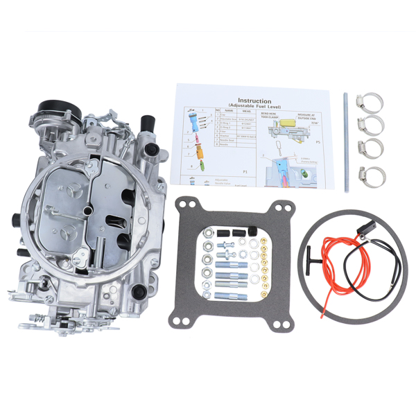 4 Barrel 650CFM Carburetor for 1980-1989 GMC Chevrolet Electric Choke NCR-1906