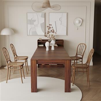 Modern Extendable Dining Table with Storage