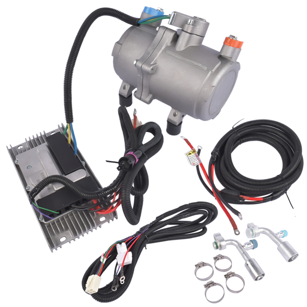 Universal DC 12V Electric Car Air Conditioner Compressor Kit A/C Control Panel