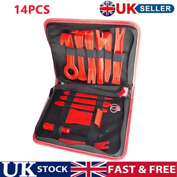 14 Piece Car Door Plastic Trim Panel Dash Installation Removal Pry Tool Kit Set