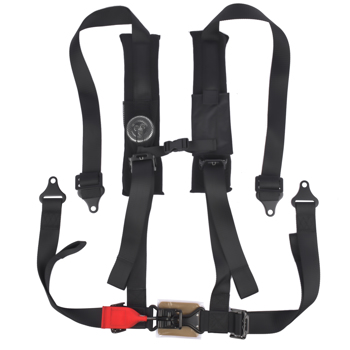 4 Point Seatbelt Harness for Polaris RZR Can-Am Maverick 900 1000 Turbo S Black