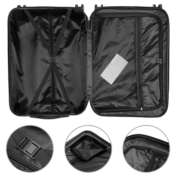 Lightweight 28in Hard Shell Travel Carry On Hand Cabin Luggage Suitcase, Approved for Ryanair Priority, British Airways