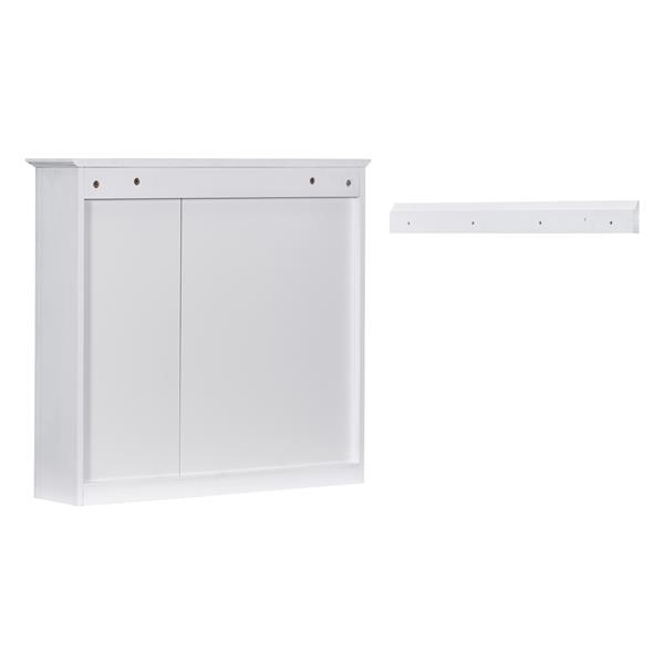 30'' x 28'' Medicine Cabinet, Wall Mounted Bathroom Storage Cabinet, Modern Bathroom Wall Cabinet with Mirror,Medicine Cabinet,  Mirror Cabinet with 3 Open Shelves (Not Include Bathroom Vanity )