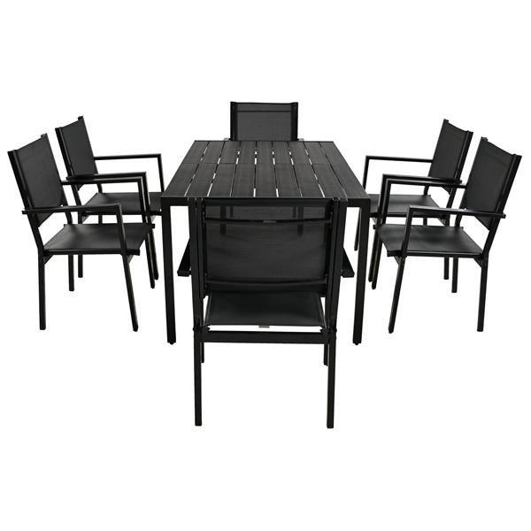 High-quality Steel Outdoor Table and Chair Set, Suitable for Patio, Balcony, Backyard.