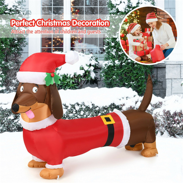 5 Feet Christmas decoration Inflatable Christmas Dog   ﻿