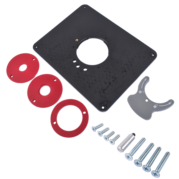 Router Table Insert Plate w/Level-Loc Rings Fit Bosch 1617 Porter-Cable 690 890 PRS4036