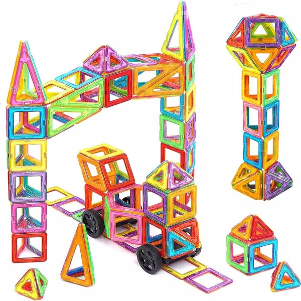 110Stk Blocks Magnetic Building Magnetische Bausteine Blöcke Kinder Spielzeug DE