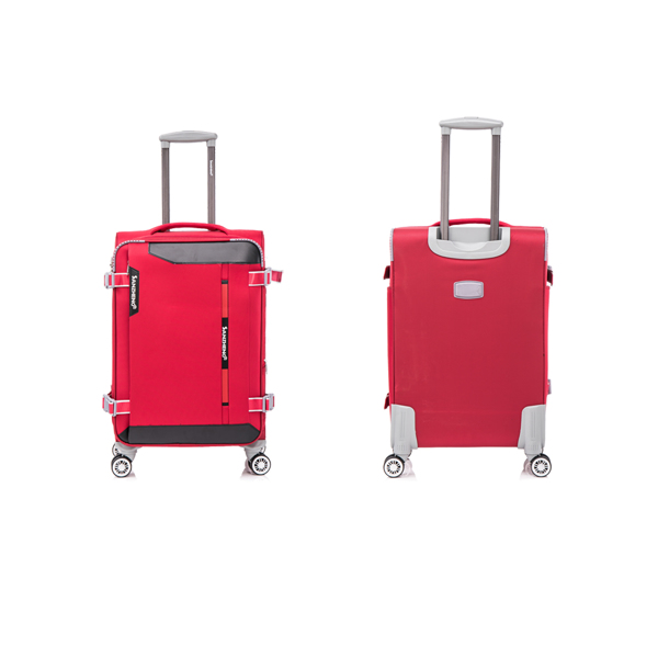 Softside Upright Luggage Set Expandable, Lightweight,4-Piece (20//24/28/32) ,Red