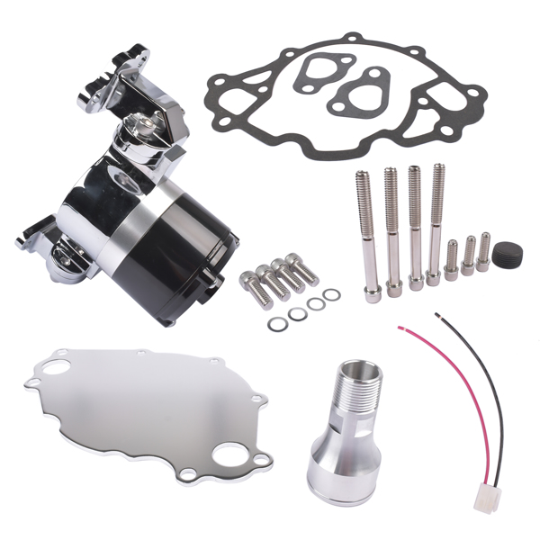 Electric Water Pump Kit Chrome for Small Block Ford 289 302 High Volume Flow