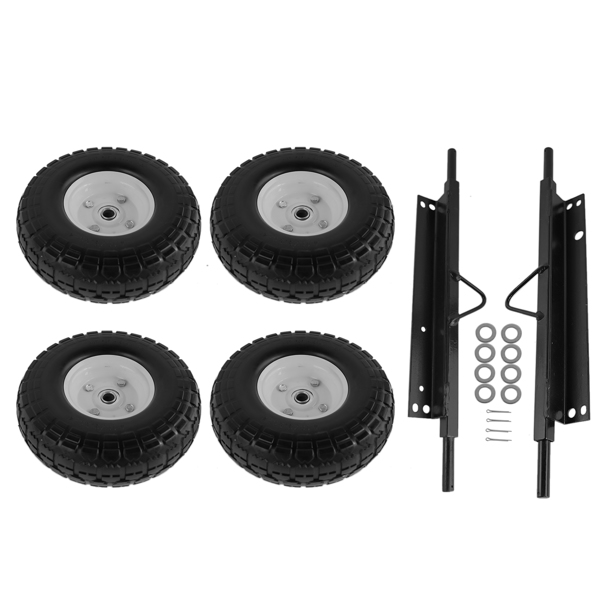 Wheel Kit for Honda Generator EU3000is Solid Never Flat Tires All Terrain 06423-ZS9-020AH