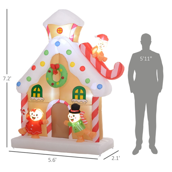 Christmas Inflatable Gingerbread House 