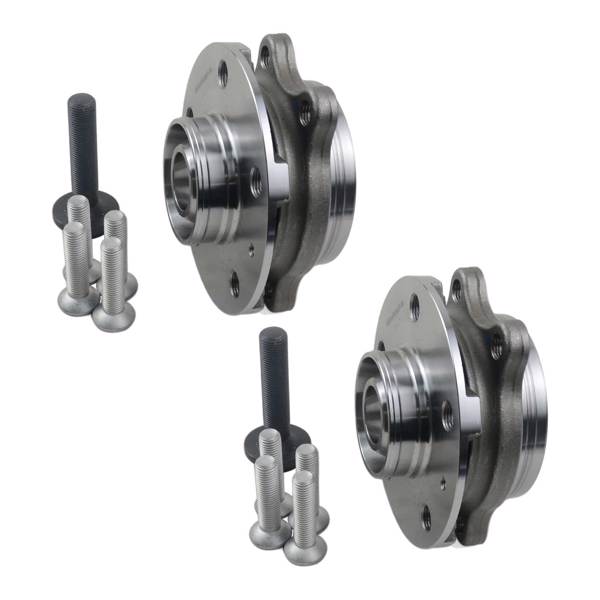 2x Front Wheel Hub+Bearing For Audi A4 A6 A8 Q5 S6 S7 B8 4G 2007-2018 4H0498625