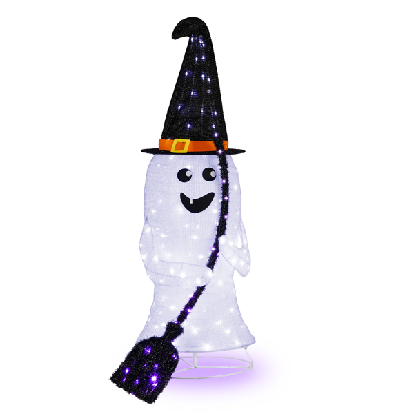 4ft  Ghost 100LED Lighted Outdoor Halloween Decorations 