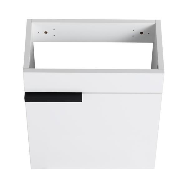 Soft Close Doors Bathroom Vanity With Sink,16 Inch  For Small Bathroom