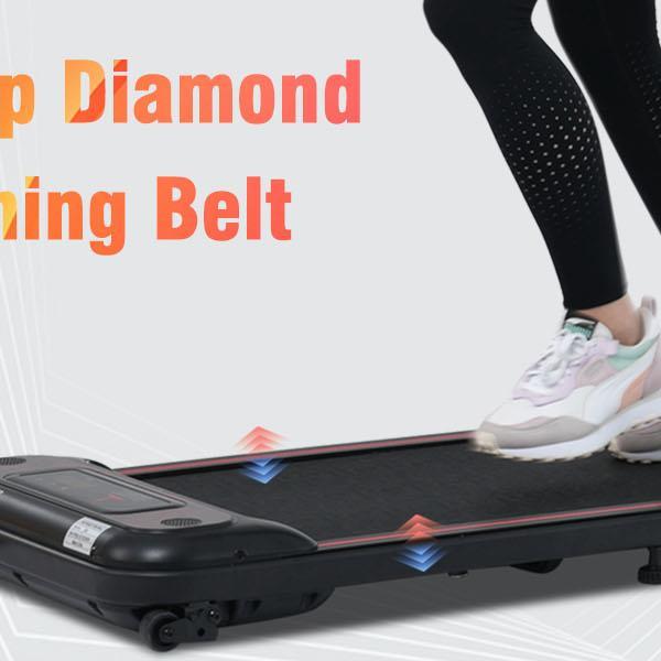 NEW Walking Pad Under Desk Treadmill for Home Office -2.5HP Walking Treadmill With Incline 0.5-4MPH 265LBS Capacity Treadmill for Walking Running - Wristband Remote