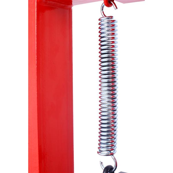 Hydraulic 6 Ton H-Frame Garage Floor Adjustable Shop Press with Plates, 6T,red