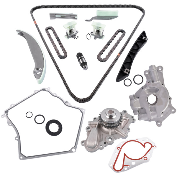 Timing Chain Kit Cover Gasket Water Pump Oil Pump for 09-10 Dodge Chrysler 2.7 4892349AA 4663674AF 4792443AB 68137973AA 4892350AA 4892351AA TCS45035 4663745AB