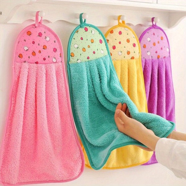 120 kitchen hanging hand towels, dry hand towels, quick drying soft cloths for kitchen and bathroom use (colors randomly shipped)