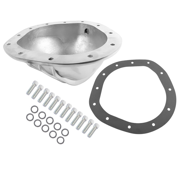 12 Bolts Polished Aluminum Differential Rear Cover for GM Chevy C10 8.75" Truck