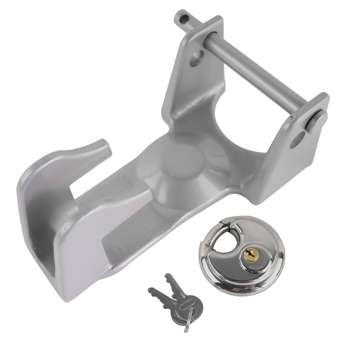 Silver Gooseneck Trailer Hitch Locks Model Coupler Trailer Lock TL50 for Heavy Trailers