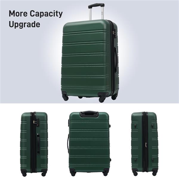 3 Piece Luggage Set Hardside Spinner Suitcase with TSA Lock 20" 24" 28" Available