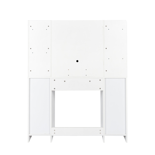 Vanity Desk with Mirror and Lights Makeup Desk with Drawers and Cabinet Vanity Table with Led Light Big Makeup Table 