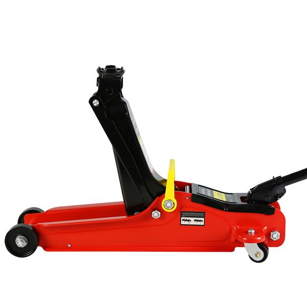 Floor Jack, 2 Ton Low Profile Floor Jack, Heav yDuty Steel Racing Floor Jack with Single Piston QuickLift Pump, Floor Jack Lifting Range 3.3"-15.2"