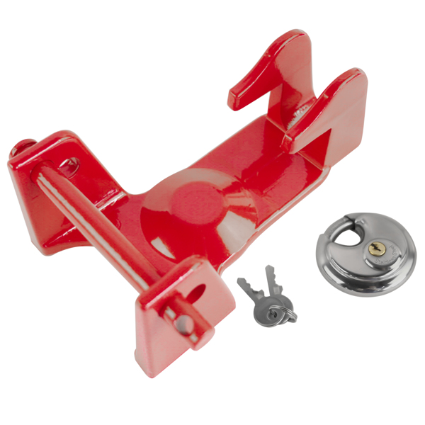 Red Gooseneck Trailer Hitch Locks Model Coupler Trailer Lock TL50 for Heavy Trailers