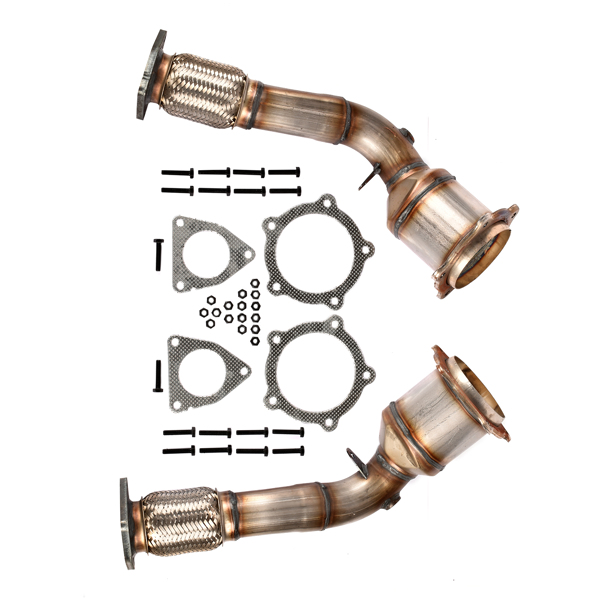 Front Left & Right Catalytic Converters for Porsche Cayenne 9P 4.8L V8 2007-2010