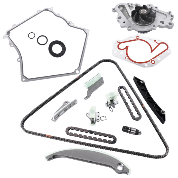 Timing Chain Water Pump Kit for 08-10 Chrysler Sebring 300 Dodge Avenger Charger 4892349AA 4663674AF, 4792443AB 68137973AA 4892350AA 4892351AA TCS45035 4892425AA