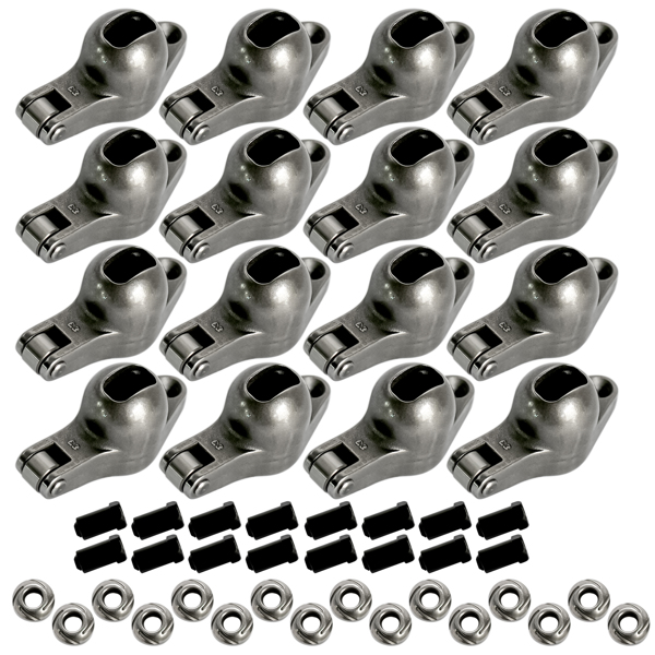 Fits Chevy BBC 454 Engine Roller Tip Rocker Arm Set 1.7 Ratio 7/16'' Stud Steel