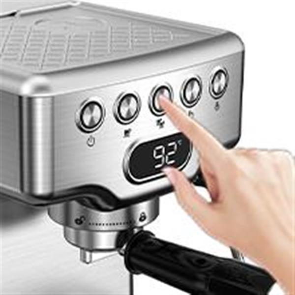 Espresso Machine,20 bar espresso machine with milk frother for latte,cappuccino,Machiato,for home espresso maker,1.8L Water Tank,Stainless Steel Complimentary ESE Filter Ban on Amazon, Temu