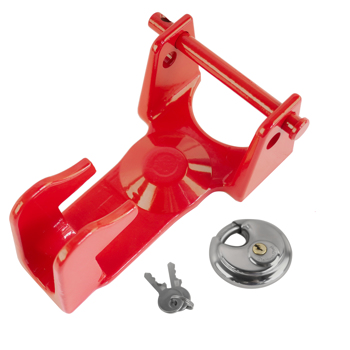 Red Gooseneck Trailer Hitch Locks Model Coupler Trailer Lock TL50 for Heavy Trailers