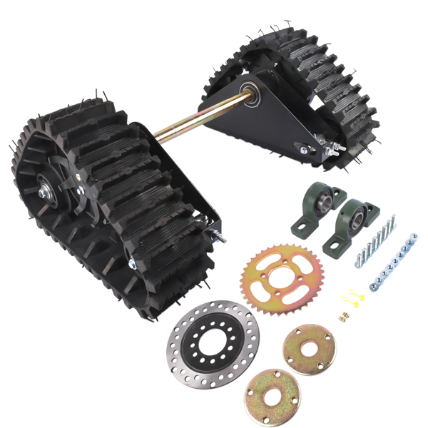 Rear Axle Track Assembly Kit For Gasoline Motor Snowmobile Mountain Motorcycle