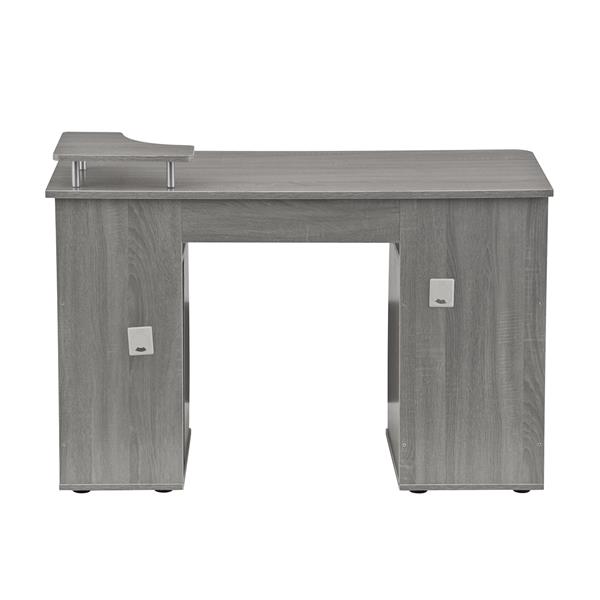 Complete Computer Workstation Desk With Storage, Grey