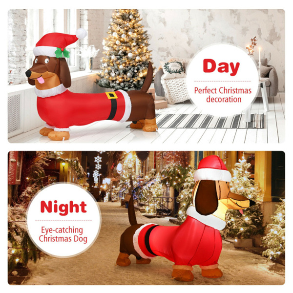 5 Feet Christmas decoration Inflatable Christmas Dog   ﻿