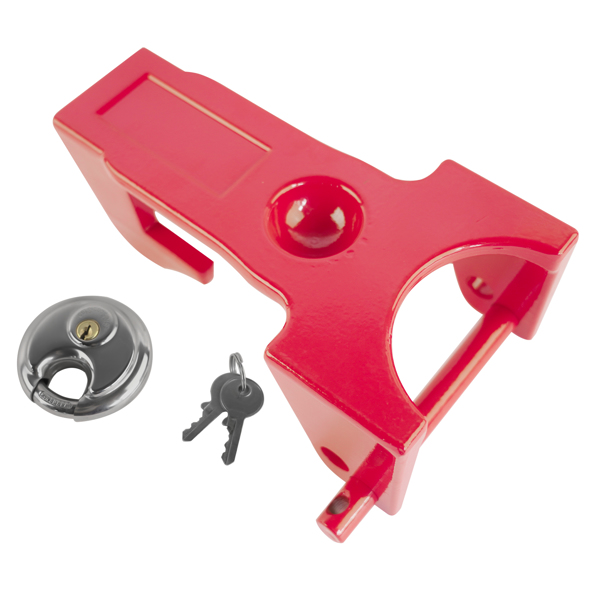 Red Gooseneck Trailer Hitch Locks Model Coupler Trailer Lock TL50 for Heavy Trailers