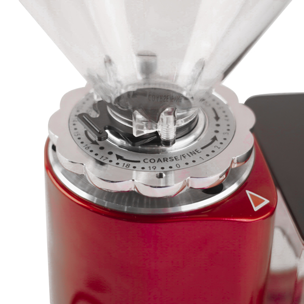 Red Electric Coffee Bean Grinder 35oz Flat Burr Coffee Grinder with 19 Grinding Settings