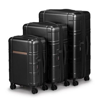 Luggage Expandable Suitcase PC+ABS 3 Piece Set with TSA Lock Spinner