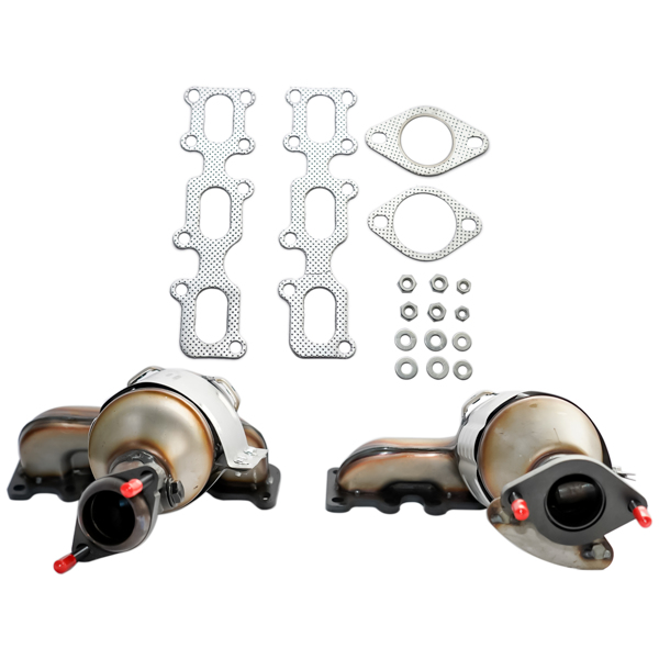 2Pcs Catalytic Converter 2 Sensor Ports for 2013-2019 Ford Explorer Front Left Right #1379 1378