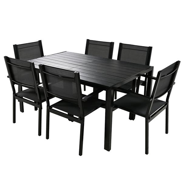 High-quality Steel Outdoor Table and Chair Set, Suitable for Patio, Balcony, Backyard.