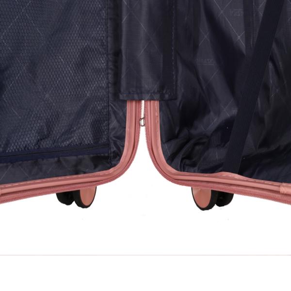 FCH 三件套 20寸拉杆箱+手提包两件套 PP拉杆箱 20in PP材质 铁拉杆 全配色 玫瑰金色-11