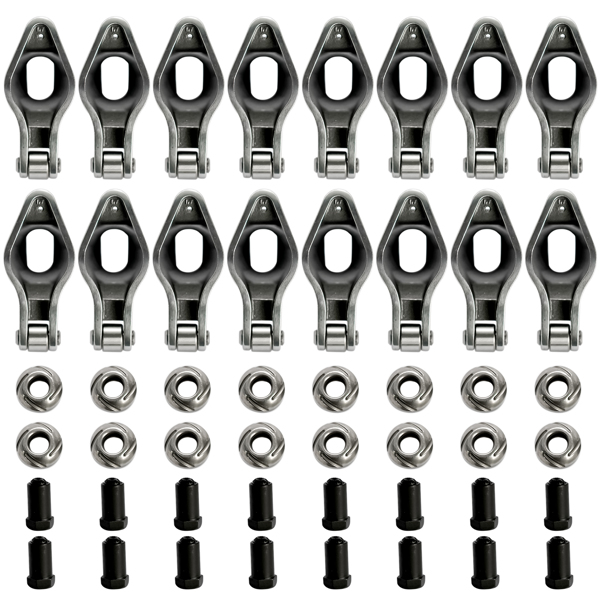 Fits Chevy BBC 454 Engine Roller Tip Rocker Arm Set 1.7 Ratio 7/16'' Stud Steel