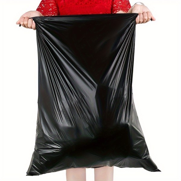 Plastics 30 Gallon Trash Bags (1.6 MIL - 100PCS) 31" x 35" - Large Heavy Duty Can Liners - Plastic Black Garbage Bags for Lawn, Leaf, Contractor, Yard, Outdoor use