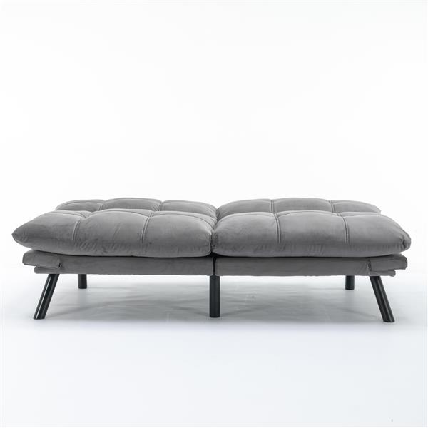 Light Grey Convertible Folding Modern sofa Bed