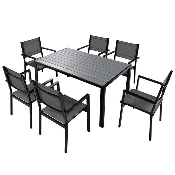 High-quality Steel Outdoor Table and Chair Set, Suitable for Patio, Balcony, Backyard.